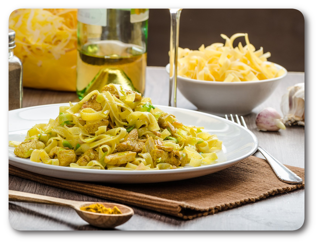 tagliatelle mit huehnercurry 1